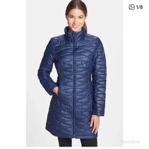 Patagonia Fiona Parka Sz S Down coat Filled Packable Navy Blue